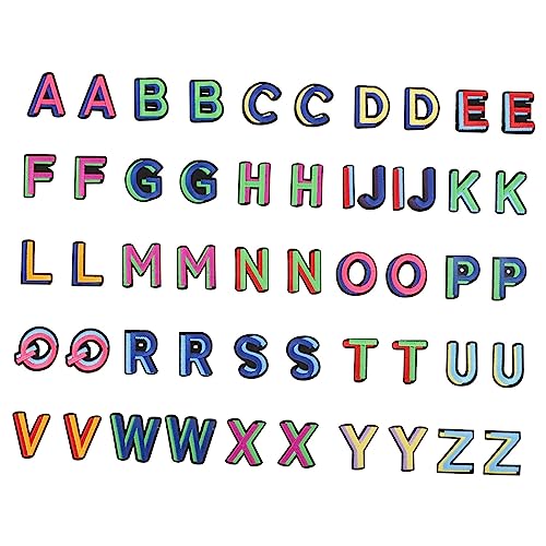 SEWACC 52 Stück Teiliges Bunte Alphabet Aufnäher Applikationen zum Aufnähen und Aufbügeln Buchstaben Patches für Kleidung Taschen Diy Dekoration und Reparatur Vielseitige Textil Zubehör SEWACC 52 Stück Teiliges Bunte Alphabet Aufnäher Applikationen zum Aufnähen und Aufbügeln Buchstaben Patches für Kleidung Taschen Diy Dekoration und Reparatur Vielseitige Textil Zubehör von SEWACC