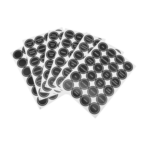 SEWACC 6 Blätter Runde Gewürzetiketten Selbstklebend für Küchenbehälter und Vorratsgläser Robuste Aufkleber mit Klarem Deutschem Text Effiziente Organisation und Einfache Identifikation SEWACC 6 Blätter Runde Gewürzetiketten Selbstklebend für Küchenbehälter und Vorratsgläser Robuste Aufkleber mit Klarem Deutschem Text Effiziente Organisation und Einfache Identifikation von SEWACC