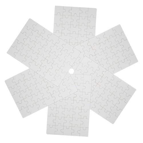 SEWACC 6 Blätter Sublimationsblanko Puzzle Holzpuzzle mit Schimmernder Weißer Oberfläche Bruchfest Sublimierbar für DIY Sublimationstransfer Personalisierbares Heat Transfer Puzzle SEWACC 6 Blätter Sublimationsblanko Puzzle Holzpuzzle mit Schimmernder Weißer Oberfläche Bruchfest Sublimierbar für DIY Sublimationstransfer Personalisierbares Heat Transfer Puzzle von SEWACC
