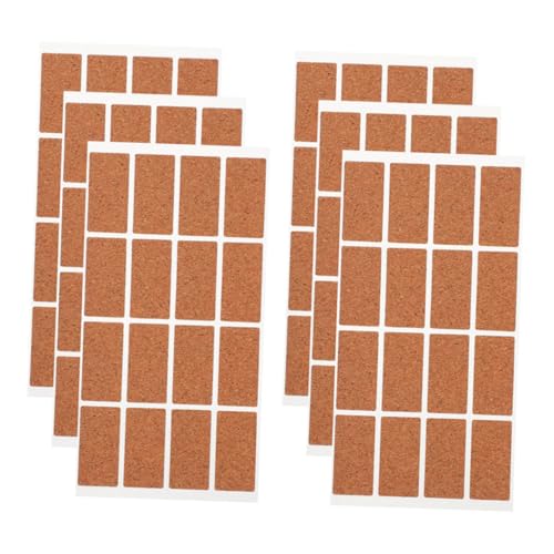 SEWACC 6 Blatt Wasserdichte Kork Schreibsticker Blanko Etiketten für Journal Scrapbooking Vielseitig Einsetzbar Beschriftbar Rückstandsfrei Entfernbar Langlebig SEWACC 6 Blatt Wasserdichte Kork Schreibsticker Blanko Etiketten für Journal Scrapbooking Vielseitig Einsetzbar Beschriftbar Rückstandsfrei Entfernbar Langlebig von SEWACC