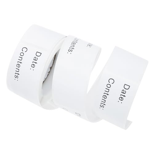 SEWACC 6 Rollen Aufbewahrungsetiketten für Babynahrung Selbstklebende Lebensmittel datumsaufkleber für Flaschen Beutel Gefrierfach Leicht Ablösbar Beschriftbar mit Kugel Gelstiften SEWACC 6 Rollen Aufbewahrungsetiketten für Babynahrung Selbstklebende Lebensmittel datumsaufkleber für Flaschen Beutel Gefrierfach Leicht Ablösbar Beschriftbar mit Kugel Gelstiften von SEWACC