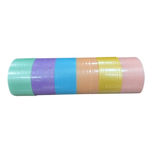 SEWACC 6 Rollen Farbige Sticky Ball Klebebänder Breit Selbstklebend Leicht Anzuwenden Kreative DIY Bälle Geschenk für Bastelfreunde SEWACC 6 Rollen Farbige Sticky Ball Klebebänder Breit Selbstklebend Leicht Anzuwenden Kreative DIY Bälle Geschenk für Bastelfreunde von SEWACC
