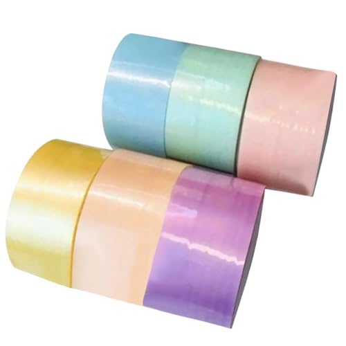 SEWACC 6 Rollen Farbiges Dekompressions klebeband für DIY Bunte Klebeball spielzeuge Transparentes Strapazierfähiges Bastelband Stressabbauendes Zubehör für Erwachsene SEWACC 6 Rollen Farbiges Dekompressions klebeband für DIY Bunte Klebeball spielzeuge Transparentes Strapazierfähiges Bastelband Stressabbauendes Zubehör für Erwachsene von SEWACC