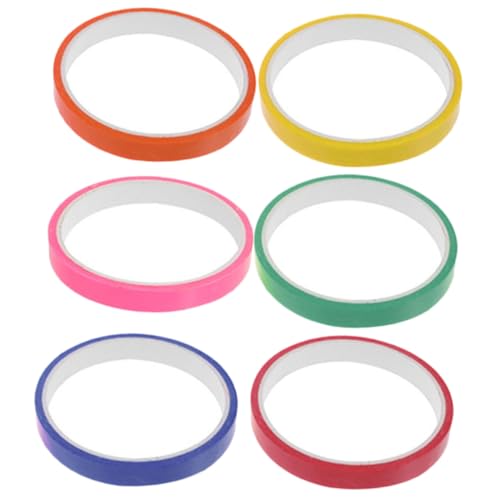 SEWACC 6 Rollen Farbiges Klebeband DIY Klebeband Bunten Haftperlen Strapazierfähiges Sicheres Entspannendes für Kreative und Stressabbau SEWACC 6 Rollen Farbiges Klebeband DIY Klebeband Bunten Haftperlen Strapazierfähiges Sicheres Entspannendes für Kreative und Stressabbau von SEWACC