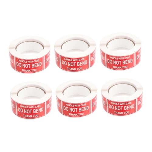 SEWACC 6 Rollen Versandwarnaufkleber Selbstklebend Etiketten pro Robuste Klebeetiketten für Versand und Transport Praktische Warnhinweise für Pakete und Kartons SEWACC 6 Rollen Versandwarnaufkleber Selbstklebend Etiketten pro Robuste Klebeetiketten für Versand und Transport Praktische Warnhinweise für Pakete und Kartons von SEWACC