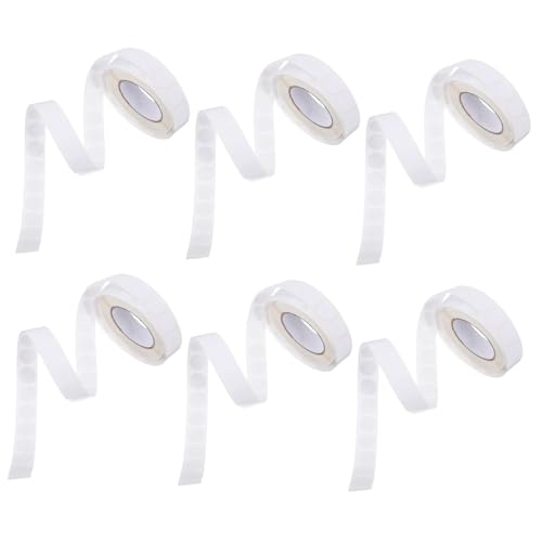 SEWACC 6 Rollen Weiße Selbstklebende Rundetiketten Je Ablösbar Rückstandsfrei Beschreibbare Kleine Klebepunkte für Büro Schule Organisation und Basteln SEWACC 6 Rollen Weiße Selbstklebende Rundetiketten Je Ablösbar Rückstandsfrei Beschreibbare Kleine Klebepunkte für Büro Schule Organisation und Basteln von SEWACC