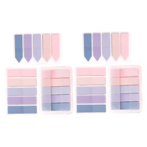 SEWACC 6 Sätze Teiliges Bunte Haftnotizen Praktische Leichte Index Tabs zum Markieren von Tragbare Selbstklebende Lesemarkierer für Büro Schule und Zuhause von SEWACC