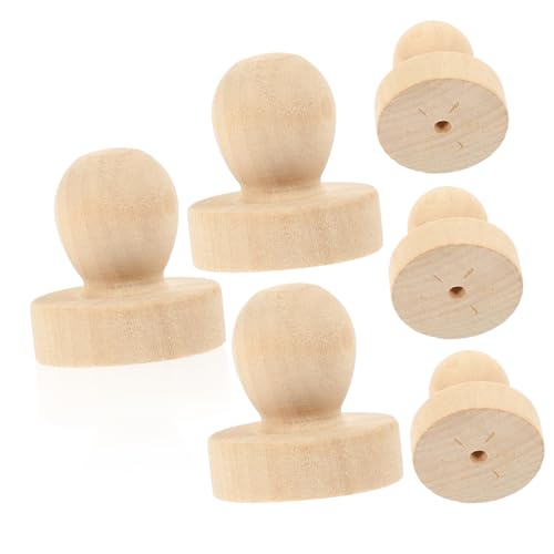 SEWACC 6 Stück Holzstempel griffe Rund Fein Geschnitzt Praktisch und Komfortabel Austauschbare Briefumschlag Stempelgriffe für Wachssiegel SEWACC 6 Stück Holzstempel griffe Rund Fein Geschnitzt Praktisch und Komfortabel Austauschbare Briefumschlag Stempelgriffe für Wachssiegel von SEWACC