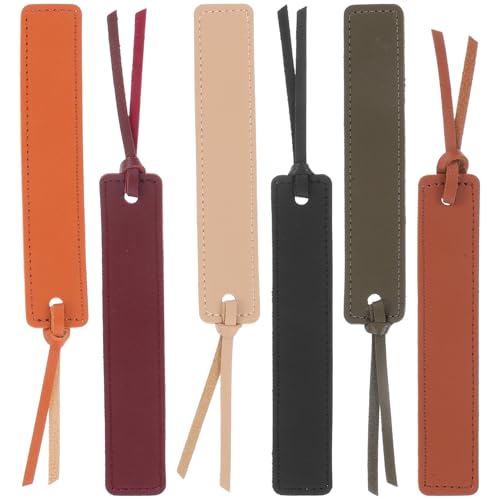 SEWACC 6 Stück Klassisch Genähte Seitenmarker mit Lederband für Buchliebhaber Stilvolles Lesezubehör für Männer Frauen und Studenten als SEWACC 6 Stück Klassisch Genähte Seitenmarker mit Lederband für Buchliebhaber Stilvolles Lesezubehör für Männer Frauen und Studenten als von SEWACC