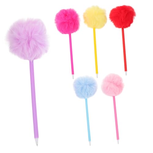 SEWACC 6 Stück Kreativer Plüschstift Dekorativer Pom Pom Stift Dekorative Schreibstifte Schreibwarenstift Büroschreibwaren Niedlicher Kugelschreiber Kreatives SEWACC 6 Stück Kreativer Plüschstift Dekorativer Pom Pom Stift Dekorative Schreibstifte Schreibwarenstift Büroschreibwaren Niedlicher Kugelschreiber Kreatives von SEWACC