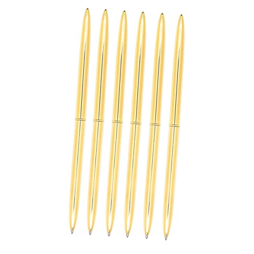 SEWACC 6 Stück Kugelschreiber aus Metall goldener Stift Tinte Schreiben Punkt Tipp büroartikel bürobedarf Schreibwaren für briefpapier set stationery Schulbedarf Kugelstifte SEWACC 6 Stück Kugelschreiber aus Metall goldener Stift Tinte Schreiben Punkt Tipp büroartikel bürobedarf Schreibwaren für briefpapier set stationery Schulbedarf Kugelstifte von SEWACC