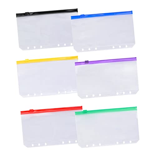 SEWACC 6 Stück Loseblattbuch große Gefrierbeutel Notizbuch kleines Spiralheft Verpackung Fallensteller aufbewahrungssack storage pockets praktische Aktentaschen 6-Loch-Mappentaschen PVC SEWACC 6 Stück Loseblattbuch große Gefrierbeutel Notizbuch kleines Spiralheft Verpackung Fallensteller aufbewahrungssack storage pockets praktische Aktentaschen 6-Loch-Mappentaschen PVC von SEWACC