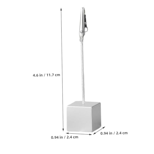 SEWACC 6 Stück Metall Fotohalter mit Quadratischem Resin sockel Vielseitige Klammern für Fotos Karten Notizen Praktisch für Tischdekoration bei Hochzeiten Partys Büro und Zuhause SEWACC 6 Stück Metall Fotohalter mit Quadratischem Resin sockel Vielseitige Klammern für Fotos Karten Notizen Praktisch für Tischdekoration bei Hochzeiten Partys Büro und Zuhause von SEWACC