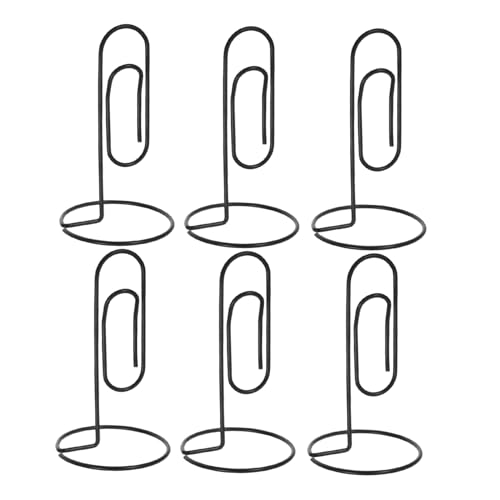 SEWACC 6 Stück Metall Tisch-notizhalter mit Sockel Papierklammer Kartenhalter für Memo Fotos Tischnummern und Menüs Moderner Nordischer Schreibtisch-organizer für Büro und Veranstaltungen SEWACC 6 Stück Metall Tisch-notizhalter mit Sockel Papierklammer Kartenhalter für Memo Fotos Tischnummern und Menüs Moderner Nordischer Schreibtisch-organizer für Büro und Veranstaltungen von SEWACC