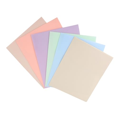 SEWACC 6 Stück PP Kunststoff Doppel Taschen Ordner Macaron Farben Robuste Leichte Dokumentenmappe mit Visitenkartenfach für Büro Schule Zuhause Effiziente Organisation SEWACC 6 Stück PP Kunststoff Doppel Taschen Ordner Macaron Farben Robuste Leichte Dokumentenmappe mit Visitenkartenfach für Büro Schule Zuhause Effiziente Organisation von SEWACC