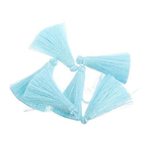 SEWACC 6 Stück Polyester Tassel Anhänger für Schmuckherstellung Ohrringe Haaraccessoires und Schlüsselanhänger DIY Dekorationen SEWACC 6 Stück Polyester Tassel Anhänger für Schmuckherstellung Ohrringe Haaraccessoires und Schlüsselanhänger DIY Dekorationen von SEWACC
