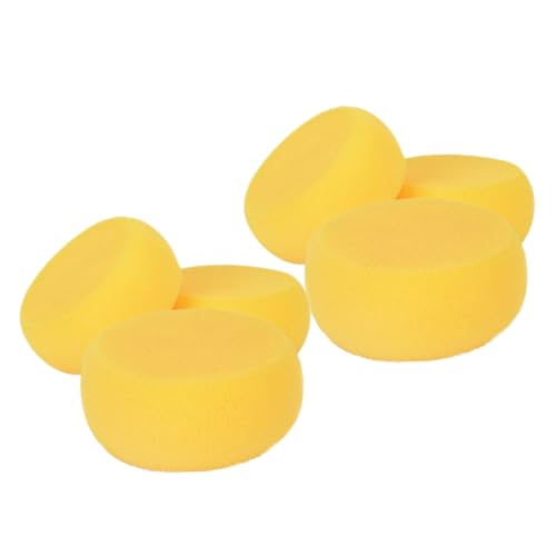 SEWACC 6 Stück Runde Malschwämme Weich und Langlebig Vielseitige Bastelschwämme für Künstler und Wiederverwendbare und Schwämme für DIY Projekte von SEWACC