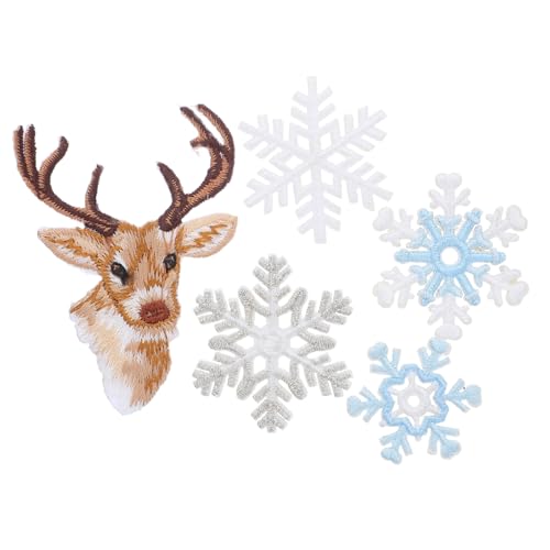 SEWACC 6 Stück Schneeflocke Stickstoffpatz Stickte Dekoration Nähstoffaufkleber Vorhang Patch -Zubehör Sticked Gold Snowflake Schneeflocken-Patches aufnähen künstliches Stickgarn SEWACC 6 Stück Schneeflocke Stickstoffpatz Stickte Dekoration Nähstoffaufkleber Vorhang Patch -Zubehör Sticked Gold Snowflake Schneeflocken-Patches aufnähen künstliches Stickgarn von SEWACC