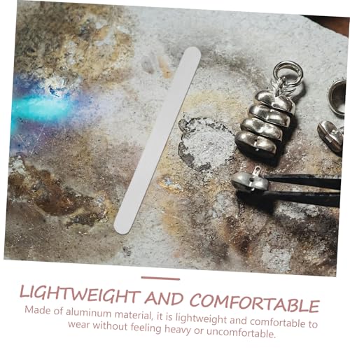 SEWACC 6 Stück Teiliges Aluminium Ringrohlinge Flach für Schmuckherstellung DIY Vielseitig Einsetzbar Stabile Metallbasis für Designs und Besondere Anlässe Wie Hochzeiten Jubiläen von SEWACC
