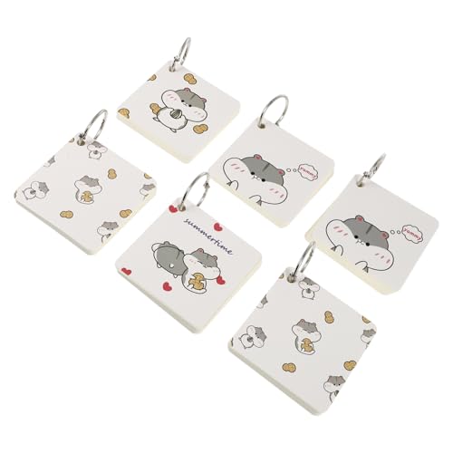 SEWACC 6 Stück Teiliges Blanko Notizblöcke mit Cartoon motiv Tragbares Vokabelheft Praktische Memo karten Hochwertiges für Lernen Notizen und DIY grüße Unterwegs SEWACC 6 Stück Teiliges Blanko Notizblöcke mit Cartoon motiv Tragbares Vokabelheft Praktische Memo karten Hochwertiges für Lernen Notizen und DIY grüße Unterwegs von SEWACC