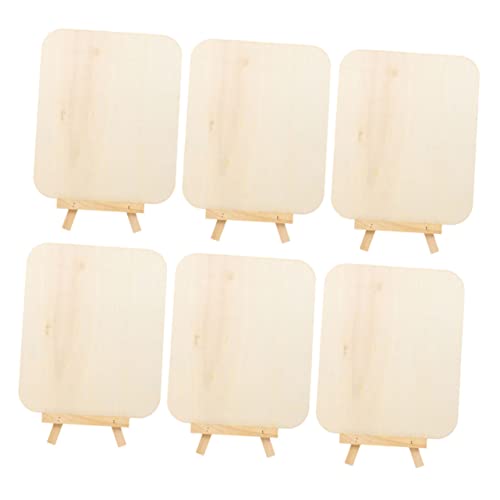 SEWACC 6 Stück Teiliges Diy und Graffiti Boards Holz mit Halterung Bastelmaterial für Kindergartenprojekte für Kunst und Dekoration SEWACC 6 Stück Teiliges Diy und Graffiti Boards Holz mit Halterung Bastelmaterial für Kindergartenprojekte für Kunst und Dekoration von SEWACC