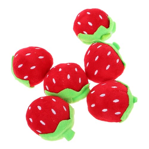 SEWACC 6 Stück Teiliges Erdbeer Plüschtier Weiche Kuschelpuppen für Niedliche Realistische Erdbeeren für Dekoration und Spiel Tragbar und Bequem Perfektes für Mädchen SEWACC 6 Stück Teiliges Erdbeer Plüschtier Weiche Kuschelpuppen für Niedliche Realistische Erdbeeren für Dekoration und Spiel Tragbar und Bequem Perfektes für Mädchen von SEWACC