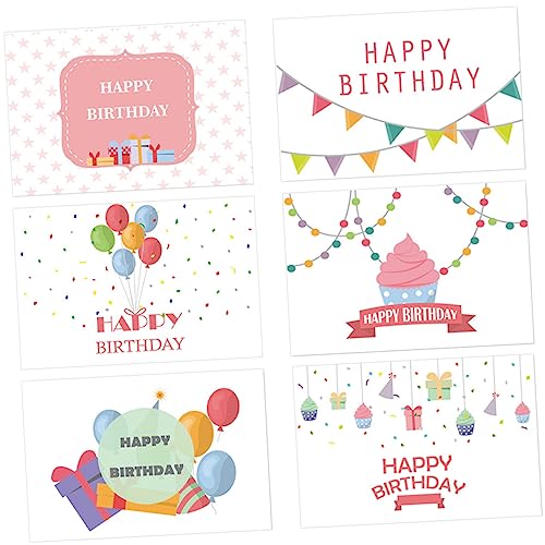 SEWACC 6 Stück Teiliges Geburtstagskarten mit Umschlägen Niedliche Cartoon Grußkarten aus Premium Papier Klappkarten mit Liebevollem Design und Geburtstagswünschen für Geburtstagspartys SEWACC 6 Stück Teiliges Geburtstagskarten mit Umschlägen Niedliche Cartoon Grußkarten aus Premium Papier Klappkarten mit Liebevollem Design und Geburtstagswünschen für Geburtstagspartys von SEWACC