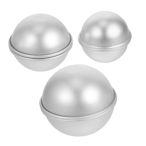 SEWACC 6 Stück Teiliges Handgemachte Seifenformen Salzballform Badekugel Silikonform für Kreative DIY Badebomben Herstellung Stabile Vielseitige Badekugelformen für Haus und Studio von SEWACC