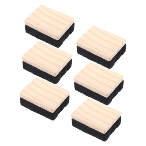 SEWACC 6 Stück Teiliges Holz Blackboardschwamm Staubfreier Kreidetafel Radierer Leicht Tragbar Langlebig Für Klassenzimmer Büro Schulbedarf SEWACC 6 Stück Teiliges Holz Blackboardschwamm Staubfreier Kreidetafel Radierer Leicht Tragbar Langlebig Für Klassenzimmer Büro Schulbedarf von SEWACC