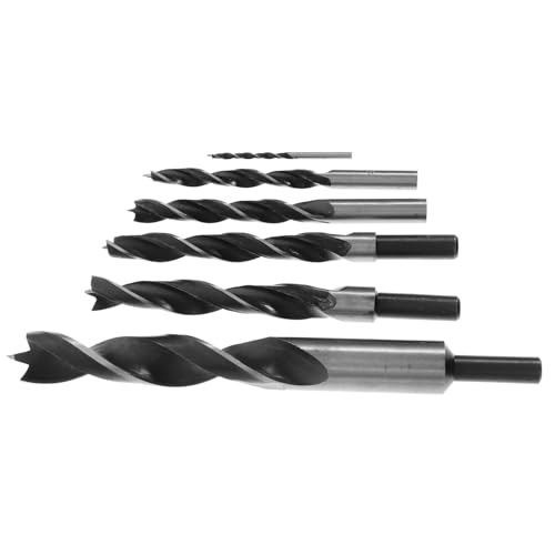 SEWACC 6 Stück Teiliges Holzbohrer Langlebige Metallbohrer Verschleißfest Hochgeschwindigkeitsfähig Vielseitig für Holz Metall und Keramik Robust und Präzise von SEWACC