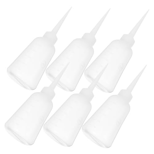 SEWACC 6 Stück Teiliges Kunststoff Quetschflaschen mit Feiner Spitze für Präzises Dosieren Widerstandsfähig und Robust für Kleber Öl und Flüssigkeiten in Industrie Wiederverwendbar SEWACC 6 Stück Teiliges Kunststoff Quetschflaschen mit Feiner Spitze für Präzises Dosieren Widerstandsfähig und Robust für Kleber Öl und Flüssigkeiten in Industrie Wiederverwendbar von SEWACC