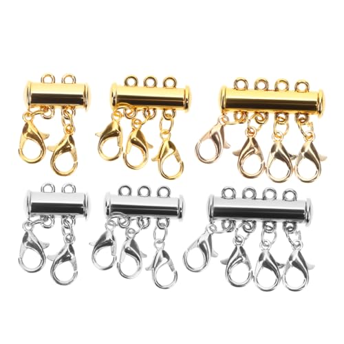 SEWACC 6 Stück Teiliges Magnetverschluss für Schichtweise Gestaltung Multifunktionale Verbindungselemente für und Armbänder Langlebig und Leicht für DIY Schmuckliebhaber von SEWACC