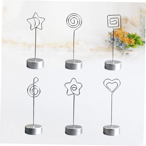 SEWACC 6 Stück Teiliges Memo clip Metallklemme und Zylindrischem Sockel Wiederverwendbar als Tischkartenhalter Fotohalter Namensschild für Hochzeit Geburtstag Partydekoration SEWACC 6 Stück Teiliges Memo clip Metallklemme und Zylindrischem Sockel Wiederverwendbar als Tischkartenhalter Fotohalter Namensschild für Hochzeit Geburtstag Partydekoration von SEWACC
