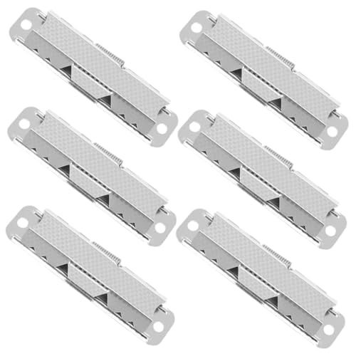 SEWACC 6 Stück Teiliges Metall Klemmbrett Clips Robuste Mehrfunktionale Binder Clips aus Starke Klemmkraft mit Vorloch für Einfache für Büro Schule und Dokumentenorganisation von SEWACC