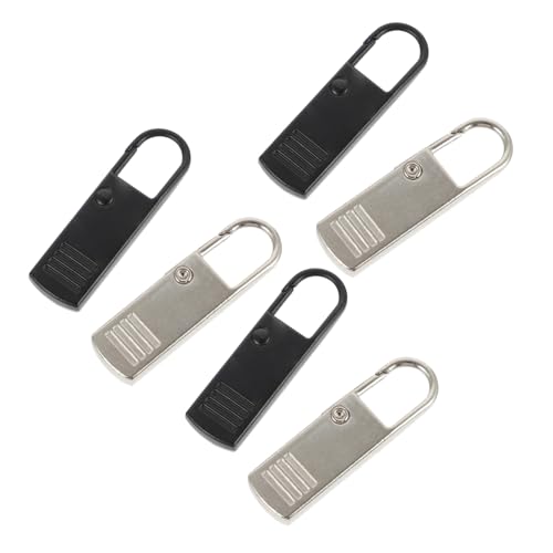 SEWACC 6 Stück Teiliges Metall Zipper Anhänger in Silber und Schwarz Abnehmbar Vielseitig Einsetzbar als Reparaturkit für Jacken Rucksäcke Sporttaschen und Kleidung Langlebig und Einfach SEWACC 6 Stück Teiliges Metall Zipper Anhänger in Silber und Schwarz Abnehmbar Vielseitig Einsetzbar als Reparaturkit für Jacken Rucksäcke Sporttaschen und Kleidung Langlebig und Einfach von SEWACC