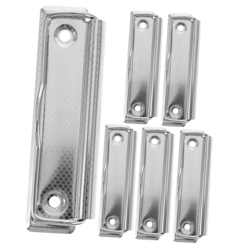 SEWACC 6 Stück Teiliges Montierbare Metall Board Clips Langlebig Stabil für Büro Klemmbrett Aktenhalter Praktische Leichte Clips mit Passendem Niet für Schreibbrett und Bastelprojekte SEWACC 6 Stück Teiliges Montierbare Metall Board Clips Langlebig Stabil für Büro Klemmbrett Aktenhalter Praktische Leichte Clips mit Passendem Niet für Schreibbrett und Bastelprojekte von SEWACC