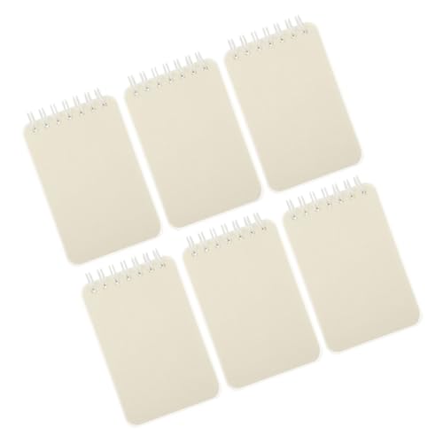 SEWACC 6 Stück Teiliges Notizbuch Mini Spiralnotizbuch für Studenten Liniertes Memo Pad Tragbare Skizzenhefte Leicht und für Unterwegs von SEWACC