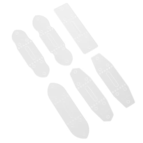 SEWACC 6 Stück Teiliges PVC Gurt Schnalle Lochschablonen Präzises Punching Mold Werkzeug Robustes DIY Handwerk Zubehör für Individuelle Gürtelgestaltung von SEWACC