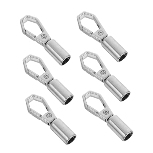 SEWACC 6 Stück Teiliges Runde Schnapphaken aus Zinklegierung Robuste Hundehalsband Verschlüsse und Taschenbeschläge Schneller Verschluss Komfortabler Griff Vielseitig für DIY Charms und von SEWACC