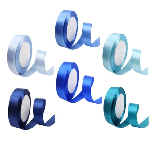 SEWACC 6 Stück Teiliges Satinband Geschenkband in Blau Mix für Party DIY Basteln Geschenkverpackung Wiederverwendbares Dekoband für Geburtstagsgeschenke Festliche Schleifen SEWACC 6 Stück Teiliges Satinband Geschenkband in Blau Mix für Party DIY Basteln Geschenkverpackung Wiederverwendbares Dekoband für Geburtstagsgeschenke Festliche Schleifen von SEWACC