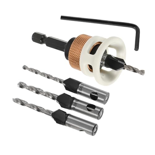 SEWACC 6 Stück Teiliges Set Verstellbarer Senkbohrer mit Tiefenanschlag für Präzises Bohren von Versteckten Schrauben Langlebige Vielseitige Werkzeuge für Holzverarbeitung SEWACC 6 Stück Teiliges Set Verstellbarer Senkbohrer mit Tiefenanschlag für Präzises Bohren von Versteckten Schrauben Langlebige Vielseitige Werkzeuge für Holzverarbeitung von SEWACC