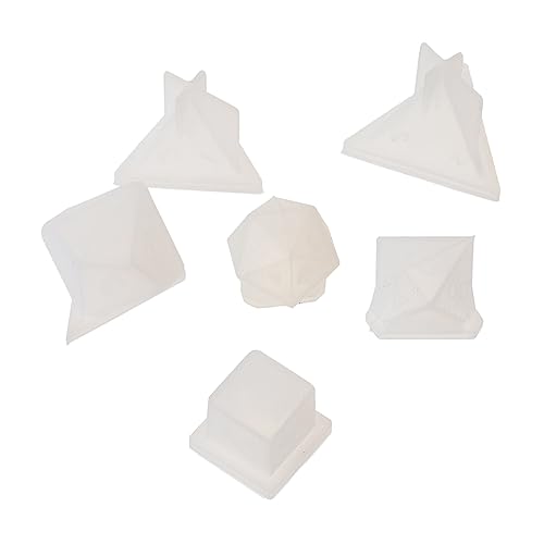 SEWACC 6 Stück Teiliges Silikonwürfel Gießformen DIY Polyhedral Dice Moulds für Epoxidharz Einfach zu Verwenden für Spielwürfel Herstellung und Kreative Projekte von SEWACC