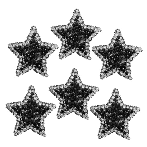 SEWACC 6 Stück Teiliges Sternförmige Pailletten Bügelmotive mit Perlen Applikationen zum Aufnähen oder Aufbügeln Kreative Textil Patches für Kleidung und DIY Dekoration SEWACC 6 Stück Teiliges Sternförmige Pailletten Bügelmotive mit Perlen Applikationen zum Aufnähen oder Aufbügeln Kreative Textil Patches für Kleidung und DIY Dekoration von SEWACC