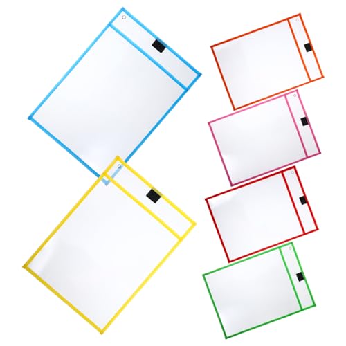 SEWACC 6 Stück Teiliges Trocken Abwischbare Transparente Dokumentenschutzhüllen mit Zahlen Wiederverwendbar für Büro Schule und Zuhause Leichte Papierorganizer Schützende Zufällige Farbe SEWACC 6 Stück Teiliges Trocken Abwischbare Transparente Dokumentenschutzhüllen mit Zahlen Wiederverwendbar für Büro Schule und Zuhause Leichte Papierorganizer Schützende Zufällige Farbe von SEWACC