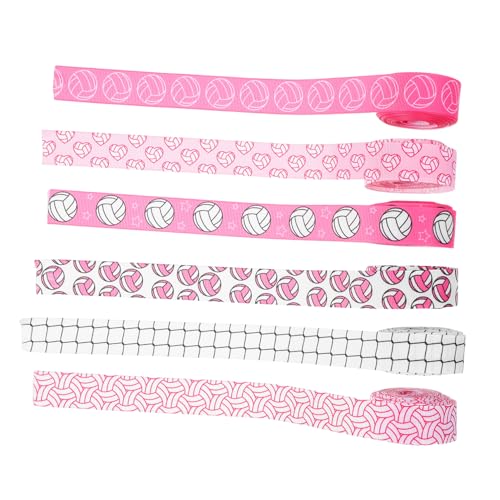SEWACC 6 Stück Teiliges Volleyball Geschenkband Set Yards Grosgrain Ribbons mit Volleyball für Diy Projekte Geschenkverpackungen SEWACC 6 Stück Teiliges Volleyball Geschenkband Set Yards Grosgrain Ribbons mit Volleyball für Diy Projekte Geschenkverpackungen von SEWACC