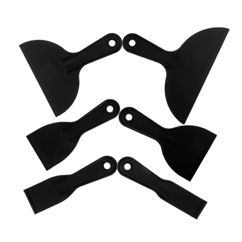 SEWACC 6 Stück Teiliges Wallpaper Scraper Kunststoff Spachtel für Tapeten Auto Folien Fensterfolien mit Ergonomischem Griff für Effiziente Glättung und Flexible Anwendung bei Klebefolien SEWACC 6 Stück Teiliges Wallpaper Scraper Kunststoff Spachtel für Tapeten Auto Folien Fensterfolien mit Ergonomischem Griff für Effiziente Glättung und Flexible Anwendung bei Klebefolien von SEWACC