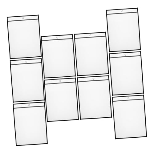 SEWACC 6 Stück Transparente Dokumentenhüllen Pet Wiederverwendbare Papier Organizer Schutzhüllen für Büro und Schule Klare Aktenhalter zum Sortieren und Aufbewahren von Unterlagen SEWACC 6 Stück Transparente Dokumentenhüllen Pet Wiederverwendbare Papier Organizer Schutzhüllen für Büro und Schule Klare Aktenhalter zum Sortieren und Aufbewahren von Unterlagen von SEWACC