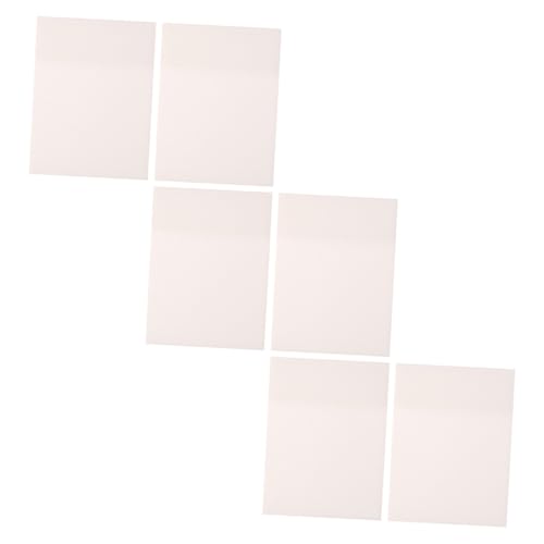 SEWACC 6 Stück Transparente Wasserdichte Haftnotizen Selbstklebende Memo Pads Leicht Tragbar Glattes Schreiben für Büro Schule und Haushalt Praktische Notizzettel für To Do Listen und von SEWACC
