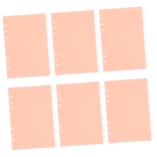 SEWACC 6 Stück Trennblätter aus Robustem PP mit Niedlichen Delfin Tabs Abnehmbare Flexible Registerkarten für Ringbuch für Notizbuch Indexierung und Dokumentenorganisation von SEWACC