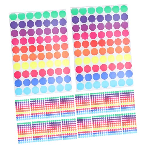SEWACC 60 Blatt Farbige Runde Klebepunkte Beschreibbare Ablösbare Aufkleber zum Organisieren und Versiegeln von Taschen Farben Etiketten pro Blatt für Büro Schule und Zuhause SEWACC 60 Blatt Farbige Runde Klebepunkte Beschreibbare Ablösbare Aufkleber zum Organisieren und Versiegeln von Taschen Farben Etiketten pro Blatt für Büro Schule und Zuhause von SEWACC